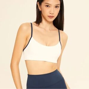 NWT Cheak base core scrappy bra with contrast piping